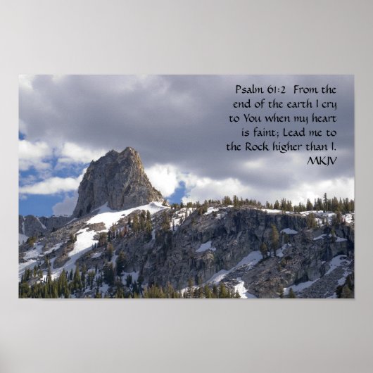 Psalm 61:2 poster (Voorkant)