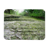 Psalm 61 mossy boulder magneet (Horizontaal)