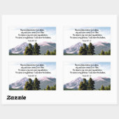 Psalm 62:1,2 rechthoekige sticker (Vel)