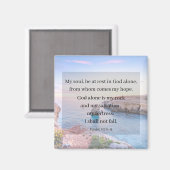 Psalm 62:6 2" magneet (Voorkant / Achterkant)