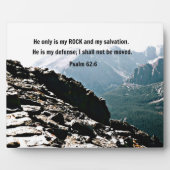 Psalm 62:6 Hij is alleen mijn steen... Fotoplaat (Voorkant)