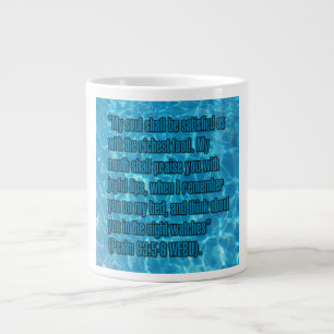 Psalm 63:5-6 WEBU Mug Extra Grote Beker