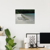 Psalm 63:8 Mijn ziel aan u kleedt; uw rechterhand Poster (Thuiskantoor)