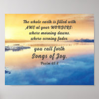Psalm 65:8 U roept Liederen van Vreugde Bijbel Ver