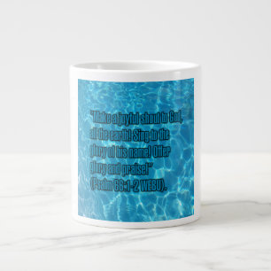 Psalm 66:1-2 WEBU Mug Extra Grote Beker