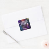 Psalm 66:5 vierkante sticker (Envelop)