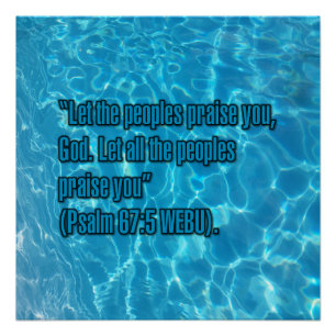 Psalm 67:5 WEBU Perfect Poster