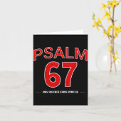 Psalm 67 May His Face Shine Un Us Faith Christian Kaart (Gele Bloem)