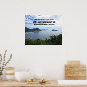 Psalm 69:30 Ik zal de naam van God prijzen... Poster (Keuken)