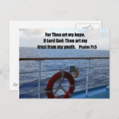 Psalm 71:5 briefkaart (Voorkant / Achterkant)