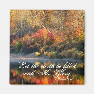 Psalm 72:19 Bijbelverse Gods glorie Magnet Magneet