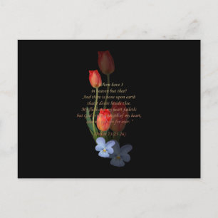 Psalm 73: 25-26 Tulpen Briefkaart