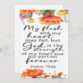Psalm 73:26 Aanmoediging Kaart (Voorkant / Achterkant)