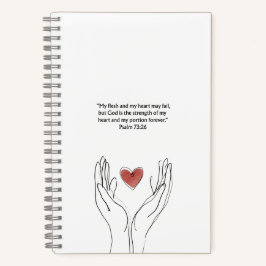 Psalm 73:26 Christelijk dagboek | Schrift notitieb Notitieboek