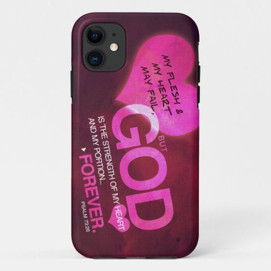 Psalm 73:26 - Roze (iPhone 5) Case-Mate iPhone Case (Achterkant)