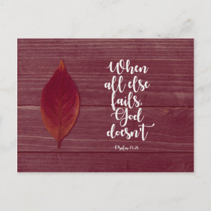 Psalm 73:26 - wanneer al het andere ontbreekt briefkaart