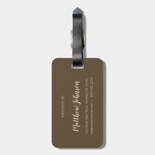 Psalm 84:5 - Blessed is the Man  Bagagelabel (Achterkant verticaal)