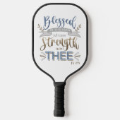 Psalm 84:5 - Gezegeld is het Man Pickleball Paddle (Achterkant)