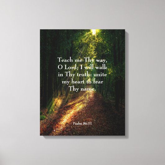 Psalm 86:11 Canvas Print (Voorkant)