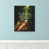 Psalm 86:11 Canvas Print (Insitu (Houten vloer))