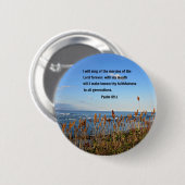 Psalm 89:1 ronde button 5,7 cm (Voorkant /achterkant)