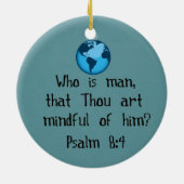 Psalm 8:4 keramisch ornament (Achterkant)