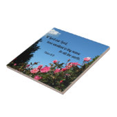 Psalm 8:9o Heer onze Heer, hoe uitstekend zijn jul Tegeltje (Zijkant)