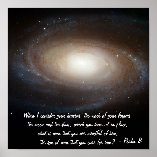 psalm 8 poster (Voorkant)