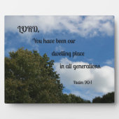 Psalm 90:1 Heer, je bent onze woning... Fotoplaat (Voorkant)
