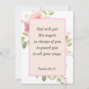 Psalm 91:11 Bijbelvers over Bescherming Kaart