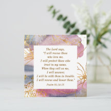 Psalm 91:14-15: Ik zal de Kaart van de Bijbel redd