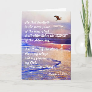 Psalm 91:1-2 Hij die in de geheime plaats dwelleth Kaart