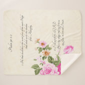 psalm 91:1-2 sherpa deken (Voorkant (horizontaal))