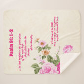 psalm 91:1-2 sherpa deken (Voorkant (horizontaal))