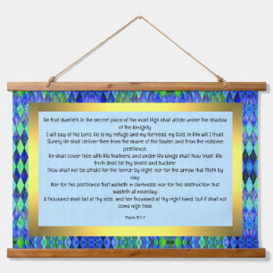 Psalm 91:1-7 hangend wandkleed
