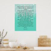 Psalm 91:1-7 poster (Keuken)