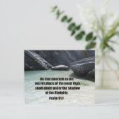 psalm 91:1 briefkaart (Staand voorkant)