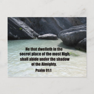 psalm 91:1 briefkaart