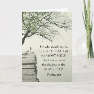 Psalm 91:1 Hij die op de SECRET PLACE woont Kaart