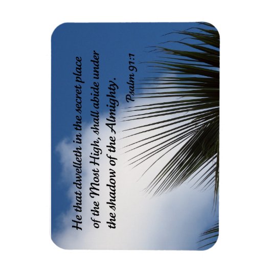 psalm 91:1 magneet (Verticaal)