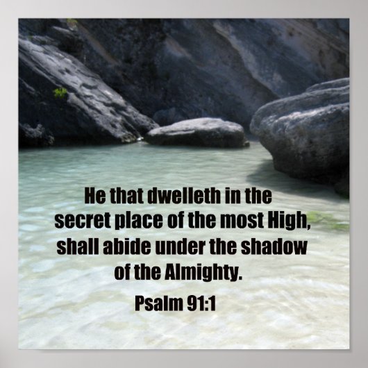 psalm 91:1 poster (Voorkant)