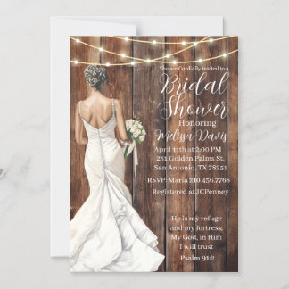 Psalm 91:2 Bridal Shower Invitation Magnetische Uitnodiging