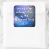 Psalm 91:2 Christelijke Schrift Stickers (Tas)