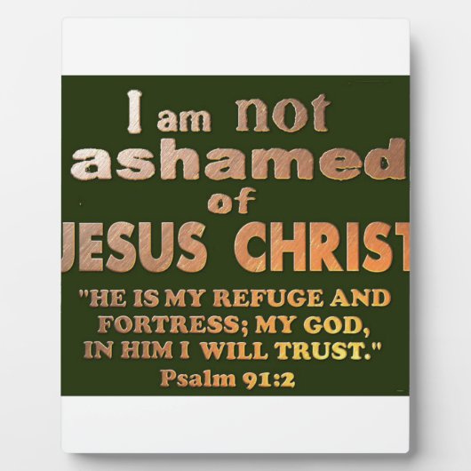 psalm 91:2 fotoplaat (Voorkant)