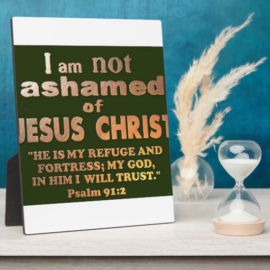 psalm 91:2 fotoplaat (Zijkant)