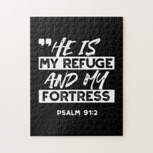 Psalm 91:2 Mijn schuilplaats en mijn vesting Chris Legpuzzel