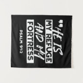 Psalm 91:2 Mijn schuilplaats en mijn vesting Chris Wandkleed (Voorkant (horizontaal))