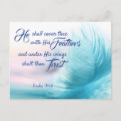 Psalm 91:4 Briefkaart - King James Version (Voorkant)