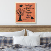 Psalm 91:4 Gewikkeld Canvas Afdruk (Insitu (Slaapkamer))