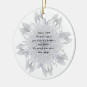 Psalm 91:4 - Gods bescherming Keramisch Ornament (Links)
